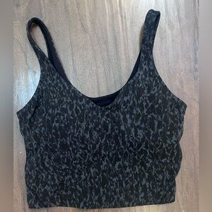 Lululemon Align tank size 6, black patterned.